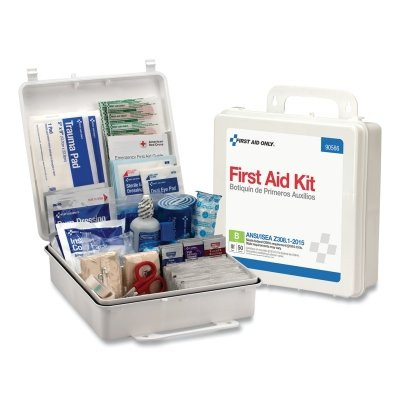 First Aid Only 90566 ANSI B Type III Weatherproof 50 Person Bulk First Aid Kit, Plastic, Wall Mount