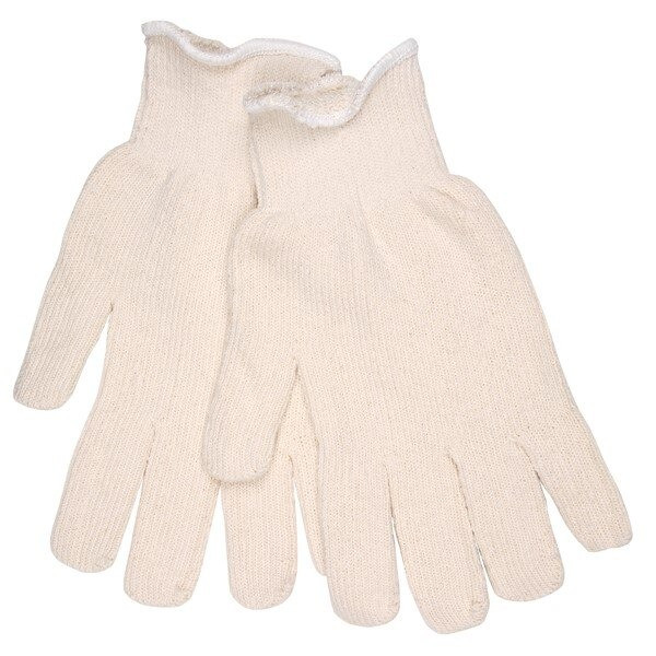 Gloves, Terrycloth, Large, Cotton Polyester Blend, Natural