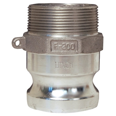 Dixon Valve G200FAL Global Type F Adapters, 2 in, Male/Male, Aluminum