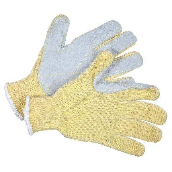 Cut Resistant Gloves, Kevlar, X-Large, Yellow, 7 ga THK