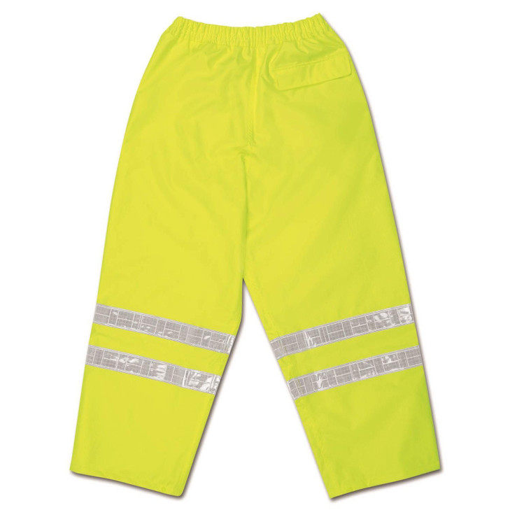 Class 3, Breathable Polyester/Polyurethane Waist Pants, 2" White Vinyl