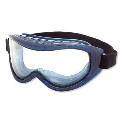 Sellstrom S80200 Odyssey II Series Industrial Dual-Lens Goggle, Clear Lens, Blue Fr, OTG, AF/HC