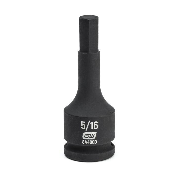Socket, Manganese Phosphate Finish, Hex, 5/16 Inch Size