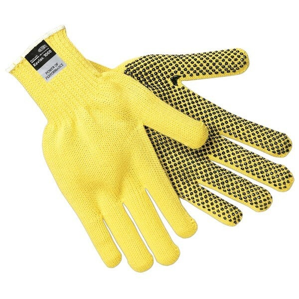 Cut Resistant Gloves, Kevlar, X-Large, Brown/Yellow