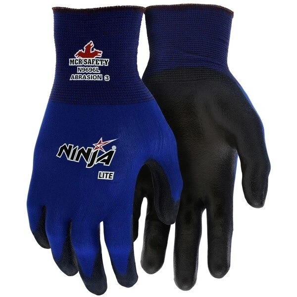 Gloves, Ninja, X-Large, Nylon, Black, Knit Wrist Cuff