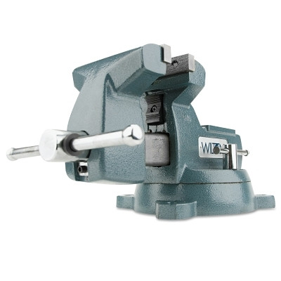 Wilton 21300 Mechanics Vises, 4 in Jaw, 3-7/16 in Throat, Swivel Base