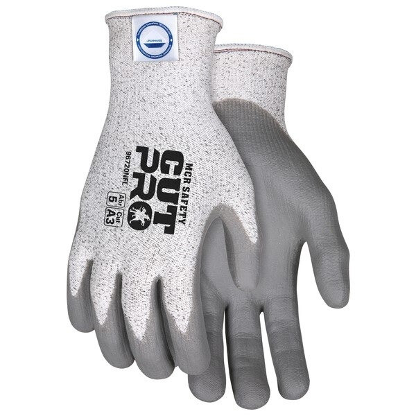 Cut Resistant Gloves, Memphis, Dyneema, Small, Gray