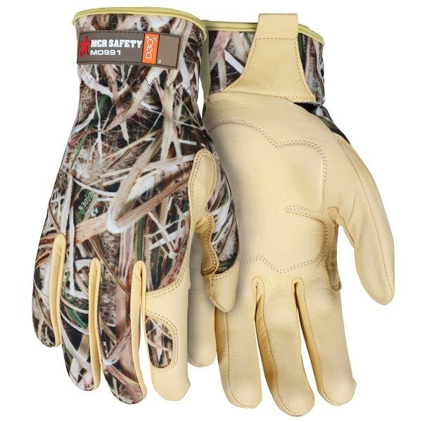 Mechanics Gloves, 2X-Large, Leather, Gold