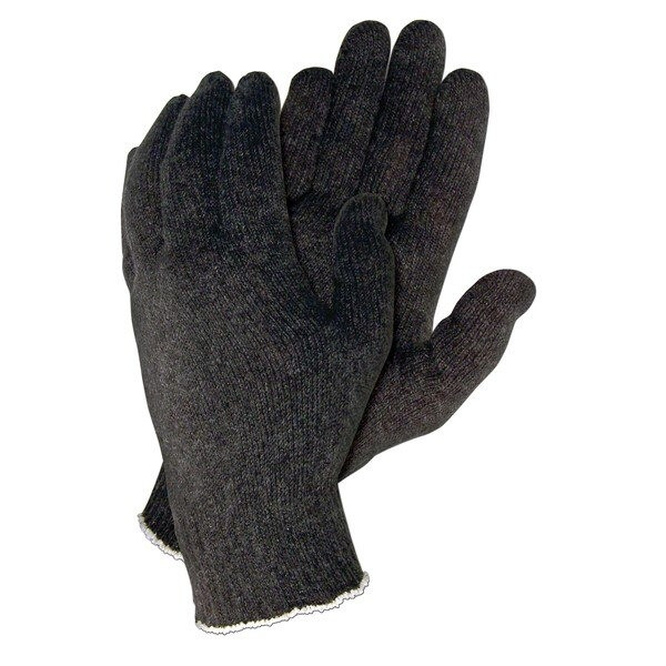 Gloves, Small, Cotton, Black, Knit Wrist Cuff