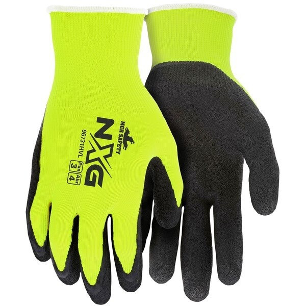 Gloves, Memphis, X-Large, Nylon, Black, Knit Wrist Cuff