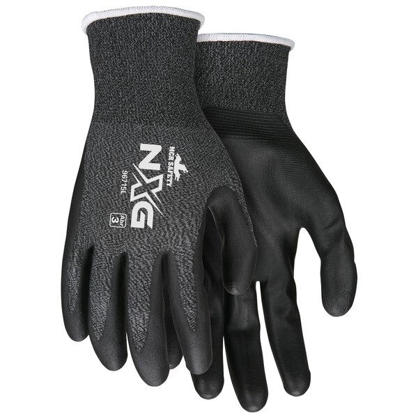 Gloves, Latex Free, 15 Gauge, Medium, Nylon, Black