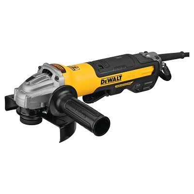 DeWalt DWE43244N Brushless Paddle Switch Small Angle Grinder with Kickback Brakes, No Locks, 6 in dia, 13 A, 9000 rpm