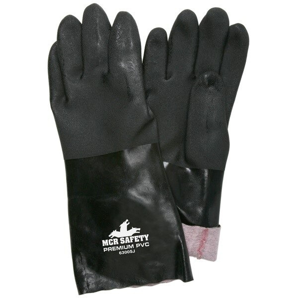 Gloves, Memphis, Large, PVC, White, 14 Inch L, Gauntlet Cuff