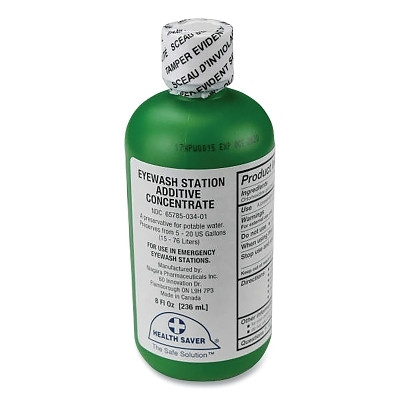 Radians 01200ST Emergency Eyewash Station Concentrate Additive,  8 oz Bottle