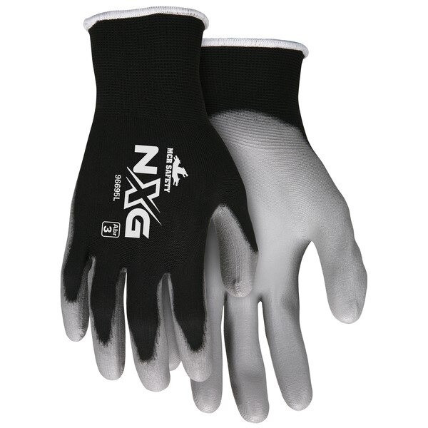 Gloves, Latex Free, 15 Gauge, X-Large, Nylon, Gray