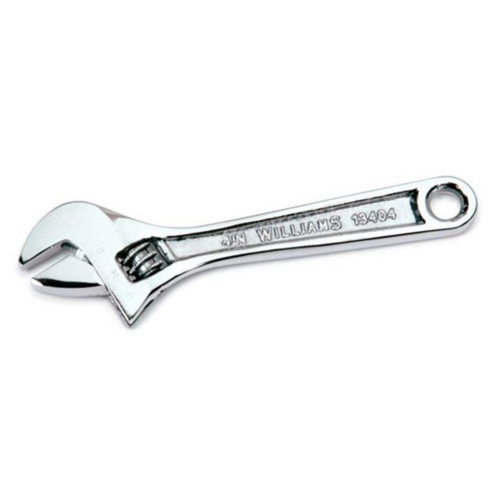 Williams Adjustable Wrench, Size: 12", Material: Chrome