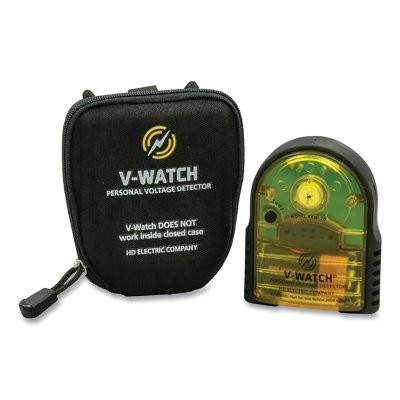 Greenlee VW-20H Greenlee V-WATCH Personal Voltage Detector, (1) 9 V Alkaline Batt, >2400 V AC Line-to-Ground, Incl Carrying Case w/Lanyard