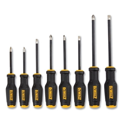 DeWalt DWHT65102 TOUGHSERIES Screwdriver Set, 8-pc, Phillips, Slotted and Square