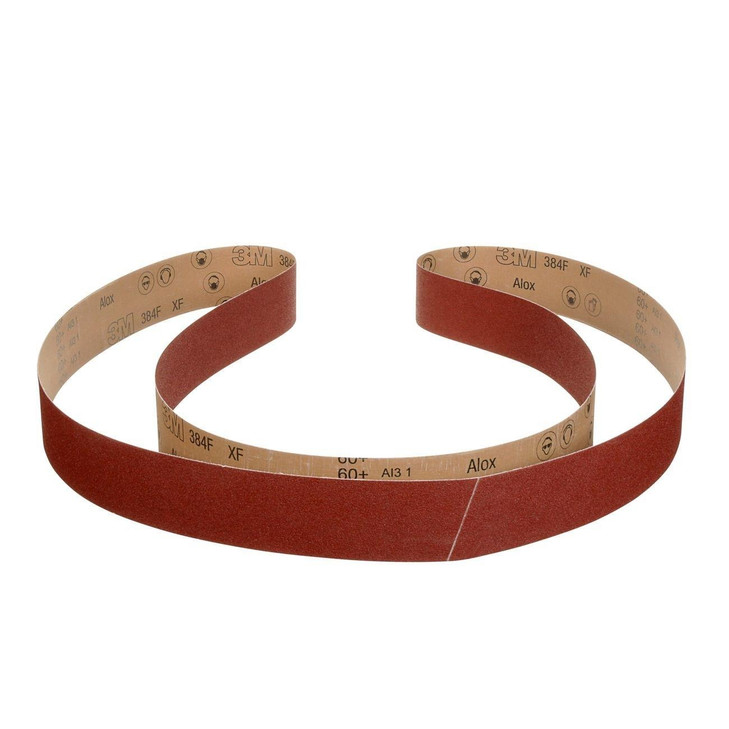 Belt, 384F, 24 Inch L, 1/8 Inch W, 80 Grit, AO, Cloth, 200/CS