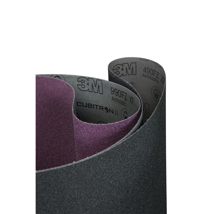 Belt, 490FZ, 142 Inch L, 64 Inch W, P80 Grit, Cloth, 40/CS