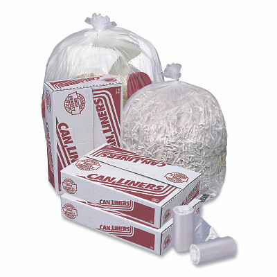 Pitt Plastics MR43484MC HD Mini Roll Trash Liner, 56 gal Glutton, 22 , 43 in W x 48 in H, Natural