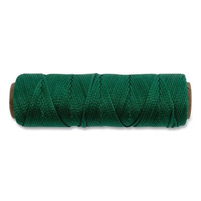 Marshalltown 16576 Nylon Mason's Line, Braided, 500 ft, Green, #18