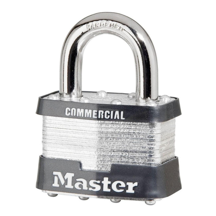 Padlock, 2 Inch Size, Laminated Steel Body Style, Steel