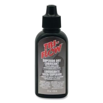 Tri-Flow TF21013 Superior Dry Lubricant, 2 fl oz, Squeeze Bottle with Drip Drop Applicator