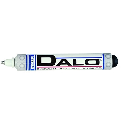 DYKEM 26083 DALO Industrial Steel Ball Tip Paint Marker, White, Medium