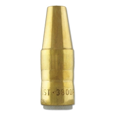 Bernard NST3800B Centerfire MIG Nozzle, Flush, 3/8 in Bore, For TT Series Tip, Brass