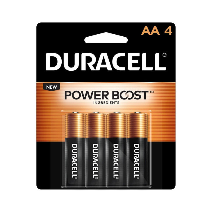 Alkaline Battery, MN1500, Coppertop, AA, 4PK, 56/CS