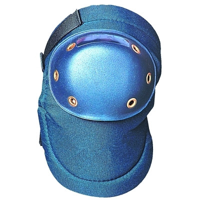 OccuNomix 125 Value Contoured Hard Cap Knee Pads, Hook-and-Loop, Blue