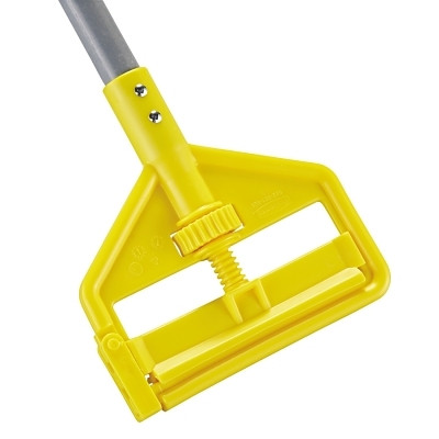 Rubbermaid Commercial FGH136000000 Invader Side-Gate Wet-Mop Handle, 2 in dia, Silver