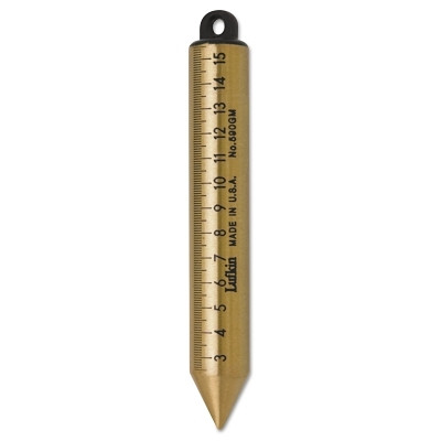 Crescent Lufkin 590GMEN Inage Oil Gauging Plumb Bob, 1 in dia, 6.75 in L, Solid Brass, SAE/Metric