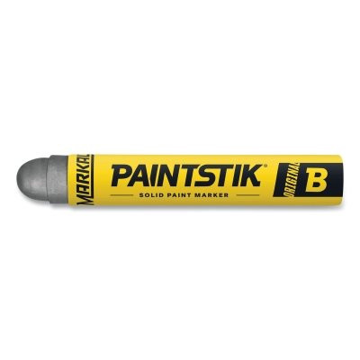 Markal 80232 Paintstik Original B Solid Paint Marker, 11/16 in dia, 4-3/4 in L, Aluminum