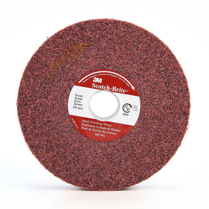 Wheel, MF-WL, Finishing, 6 Inch Dia, AO, 1 1/4 Inch Arbor, 2/CS