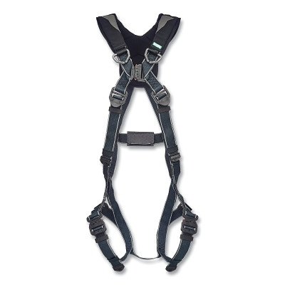 MSA 10252168 V-FIT Arc Flash Full-Body Harness, Back D-Ring, Standard, QC Chest/Leg Strap Buckles, Shoulder Padding