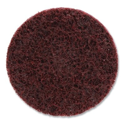 Scotch-Brite 7000000751 Roloc Surface-Conditioning Disc, 2 in, TR, Medium, Aluminum Oxide, 25000 rpm, Maroon