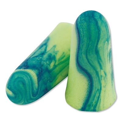 Moldex 6680 Soothers Moisturizing Disposable Earplug, Soft Foam, Blue/Green, Uncorded