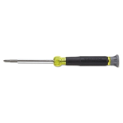 Klein Tools 32581 4-in-1 Electronics Screwdriver, Phillips/Slotted, 6-1/2 in OAL