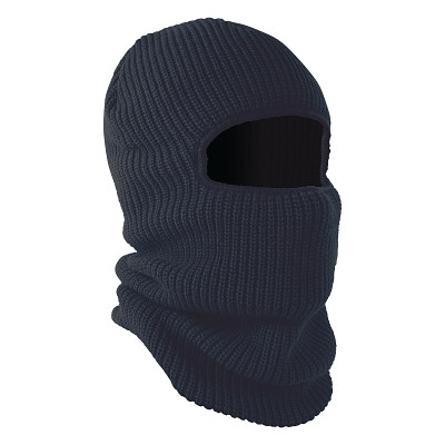 Ergodyne 16967 N-Ferno 6829 Freezer 2-Layer Balaclava Face Mask, Acrylic Rib Knit, Navy