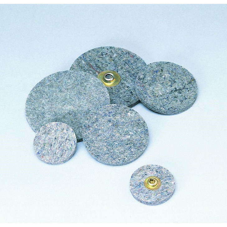Disc, Quick Change, 2 Inch Dia, Felt, 20000 rpm, 10/CS