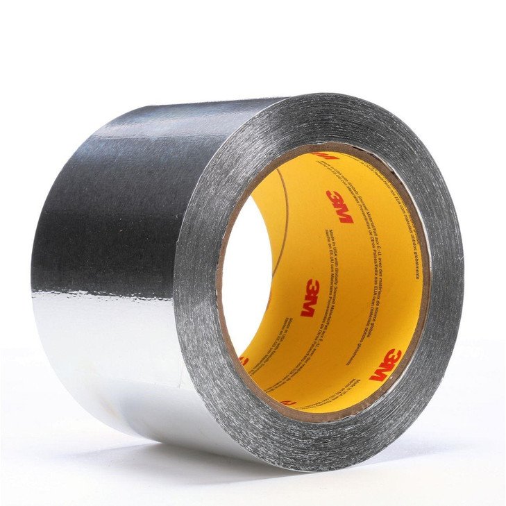 Foil Tape, 425, Silver, 4.92 Inch W, 60.14 yd L, Acrylic, 2 RL/CS