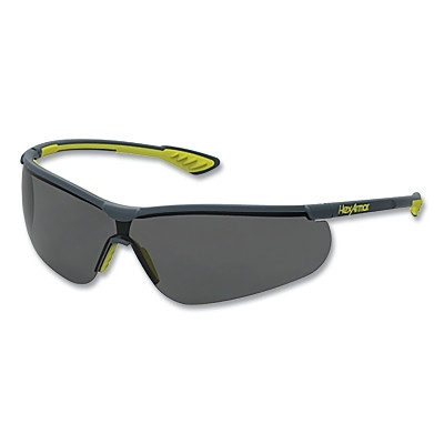 HexArmor 11-15007-05 VS250 Anti-Fog Safety Glasses, Grey 14%, TruShield2SF, Gray/Lime