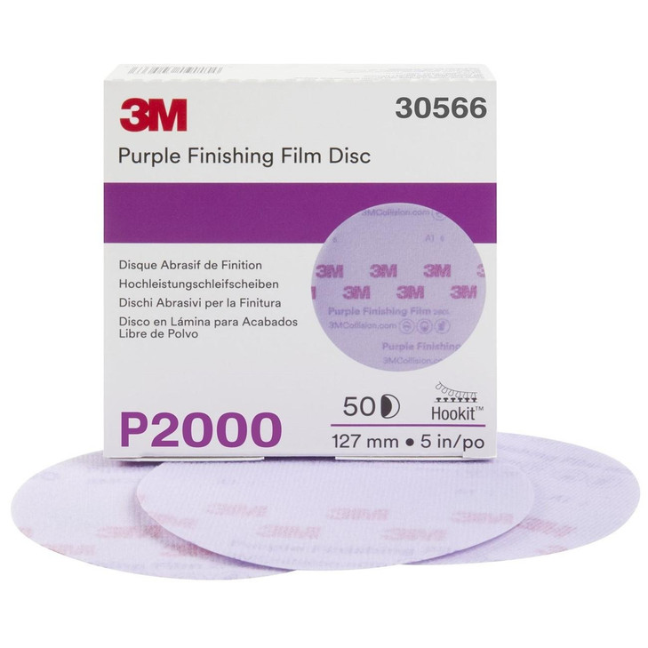 Disc, Hookit™, 260L, Coated, 5 Inch Dia, P2000 Grit, AO, 50/BX, 4 BX/CS