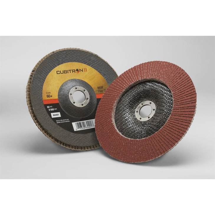 Disc, Cubitron™ II, 969F, 7 Inch Dia, 60 Grit, Right Angle, 5/CS