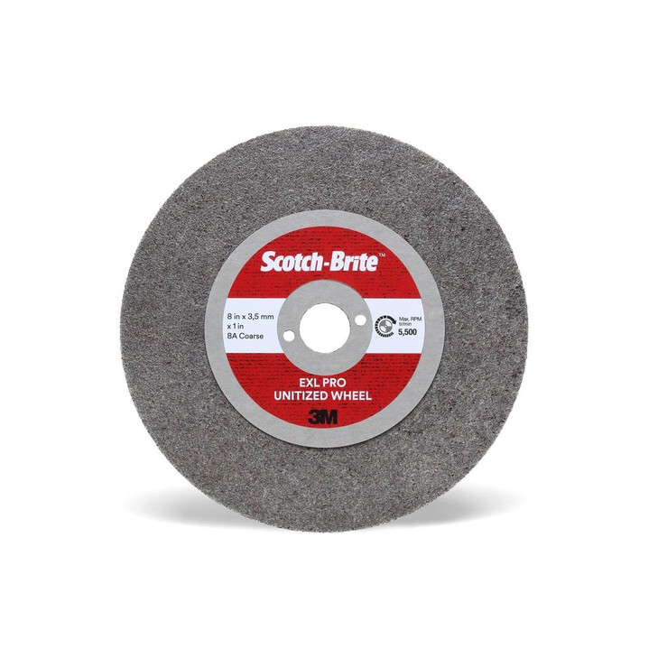 Wheel, EXL PRO, EX-UW, Unitized, 3 Inch Dia, AO, Non-Woven, 10/CS