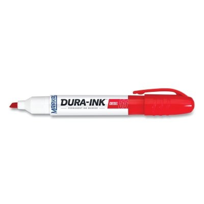 Markal 96528 Dura-Ink 55 Marker, Red, 1/16 in to 3/16 in, Chisel