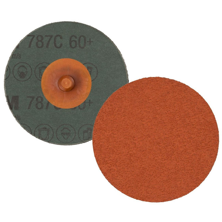 Disc, Roloc™, 787C, Coated, 3 Inch Dia, 60 Grit, 20000 rpm, 200/CS