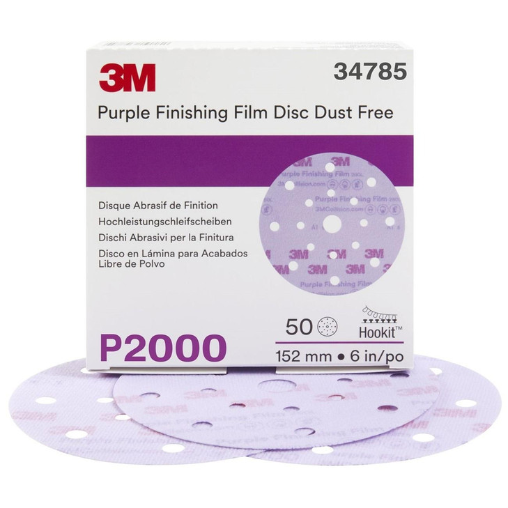 Disc, Hookit™, 260L, Coated, 6 Inch Dia, P2000 Grit, AO, 50/BX, 4 BX/CS
